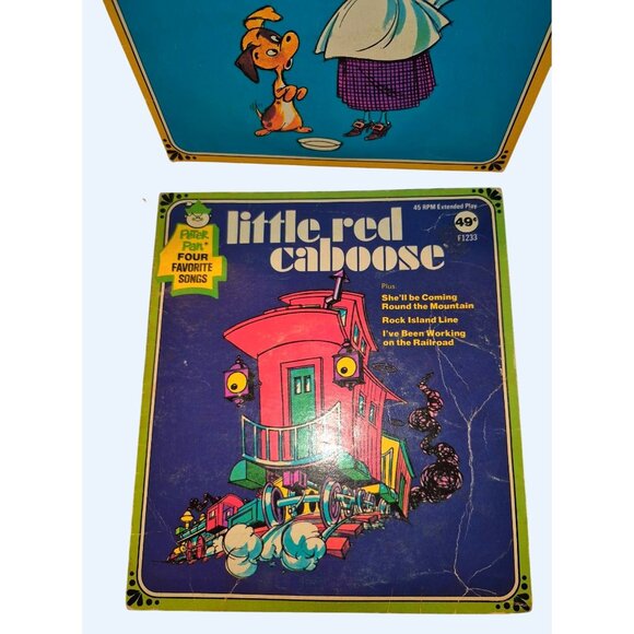 Vintage Peter Pan Records Childrens 45 RPM Lot - Little Toot Old Mother Hubbard - Picture 2 of 9
